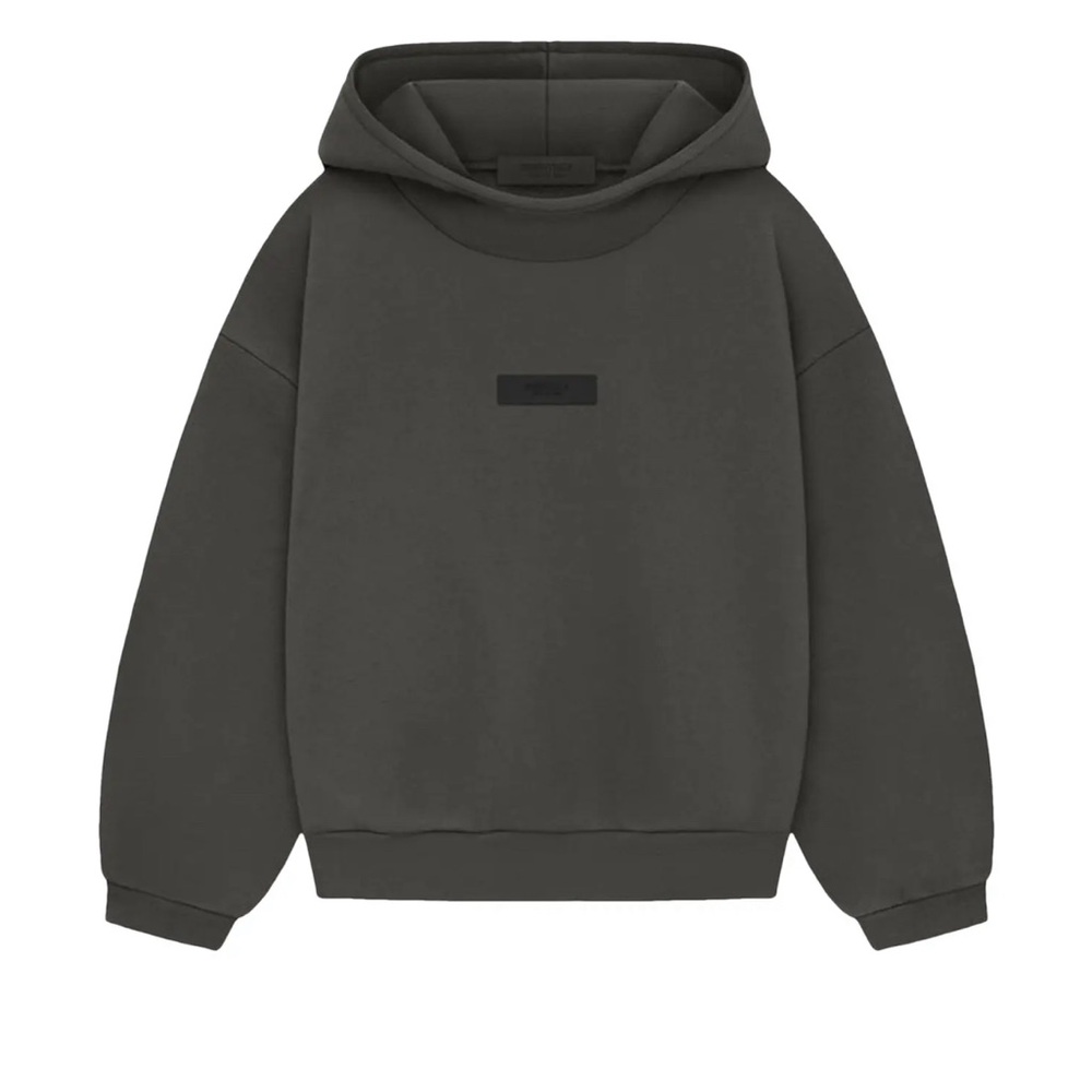 Fear of God Kids Hooded Sweatshirt in Charcoal Gray